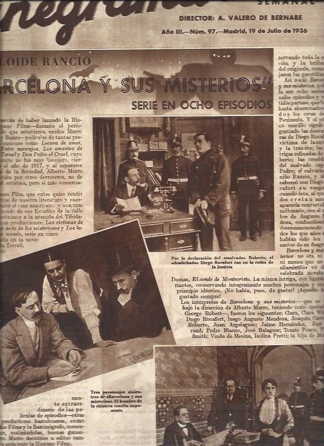 LAMINA 31405: Escenas de la serie Barcelona y sus misterios