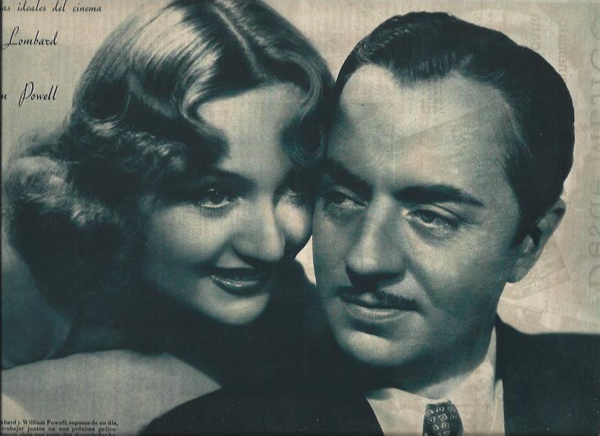 LAMINA 31414: Carole Lombard y William Powell