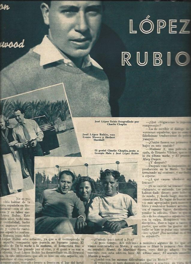 LAMINA 31415: Jose Lopez Rubio