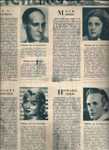 LAMINA 31416: Florian Rey, Constance Bennett, Helen Mack y Leslie Howard