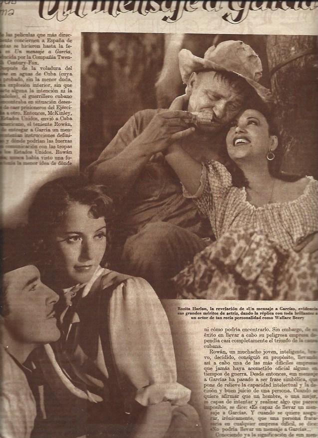 LAMINA 31424: John Boles y Barbara Stanwich en Un mensaje a Garcia