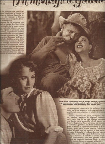 LAMINA 31424: John Boles y Barbara Stanwich en Un mensaje a Garcia