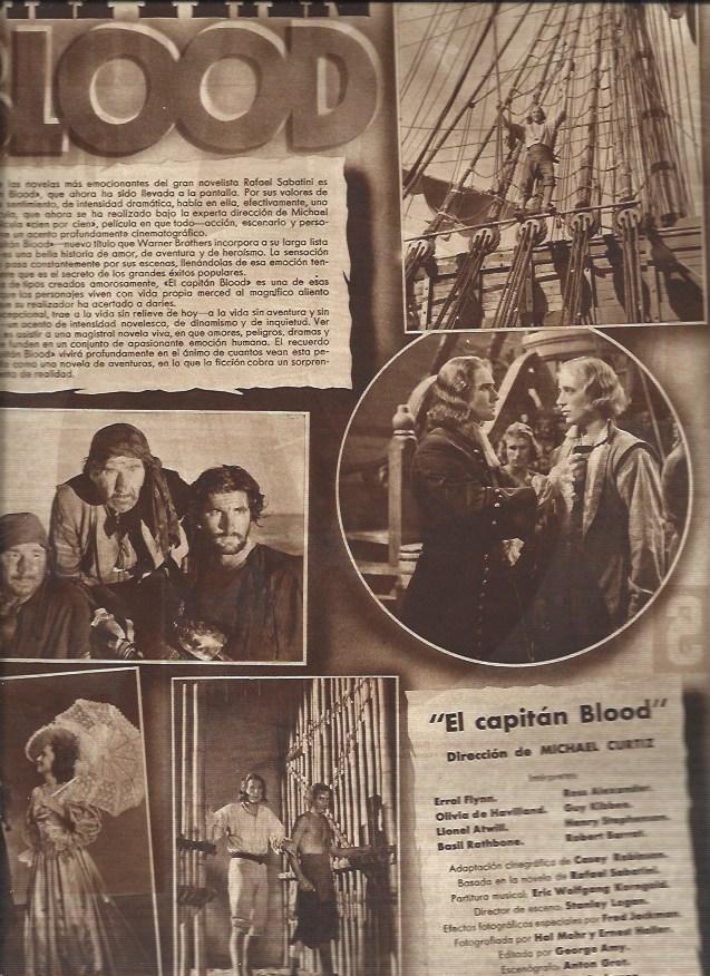 LAMINA 31400: Ficha y escenas de El Capitan Blood