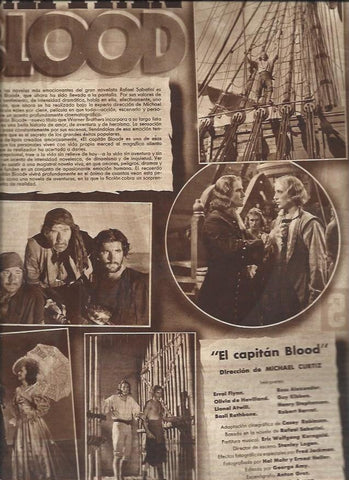 LAMINA 31400: Ficha y escenas de El Capitan Blood