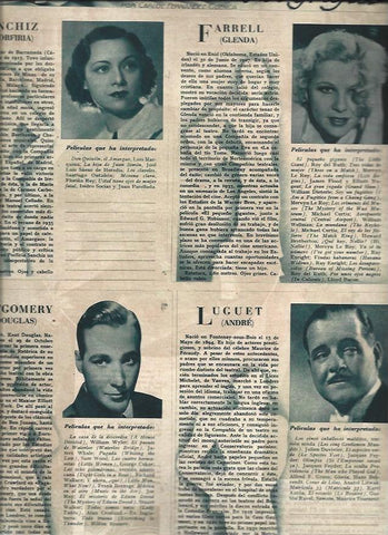 LAMINA 31399: Porfiria Sanchiz, Glenda Farrell, Douglas Montgomery y Andre Luguet