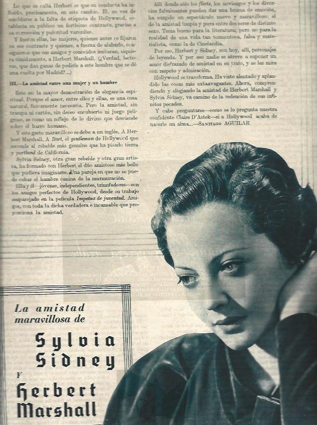 LAMINA 31398: Sylvia Sidney 