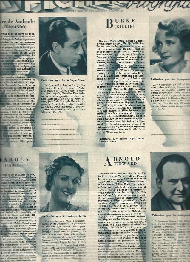 LAMINA 31380: Fernando Freyre de Andrade, Billie Burke, Daniele Parola y Edward Arnold