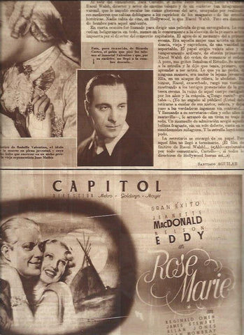 LAMINA 31382: Rodolfo Valentino y Ricardo Cortez