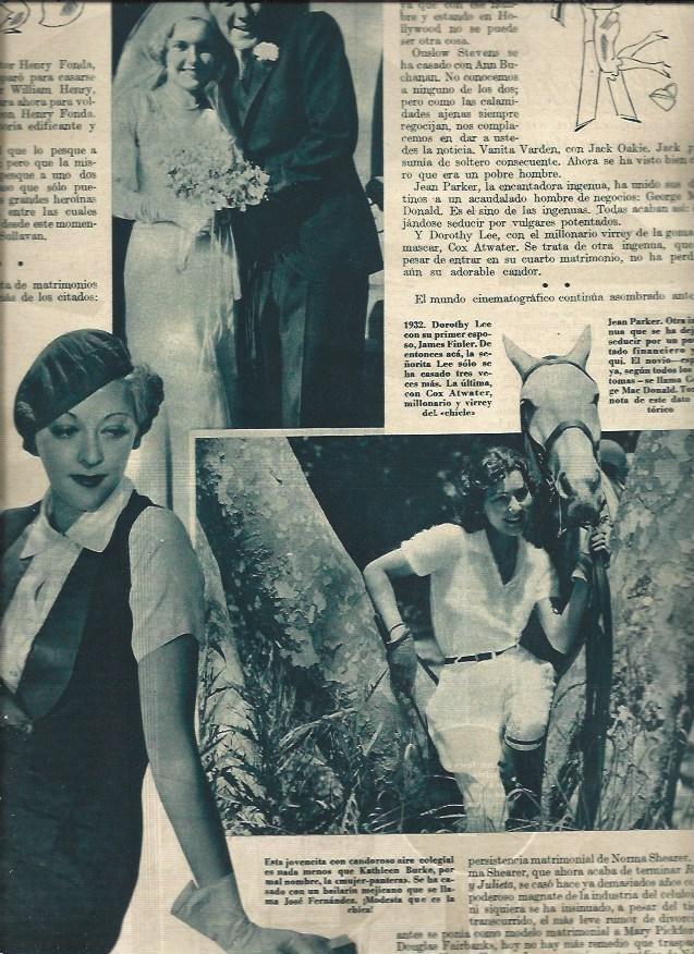 LAMINA 31372: Kathleen Burke, Dorothy Lee en su boda