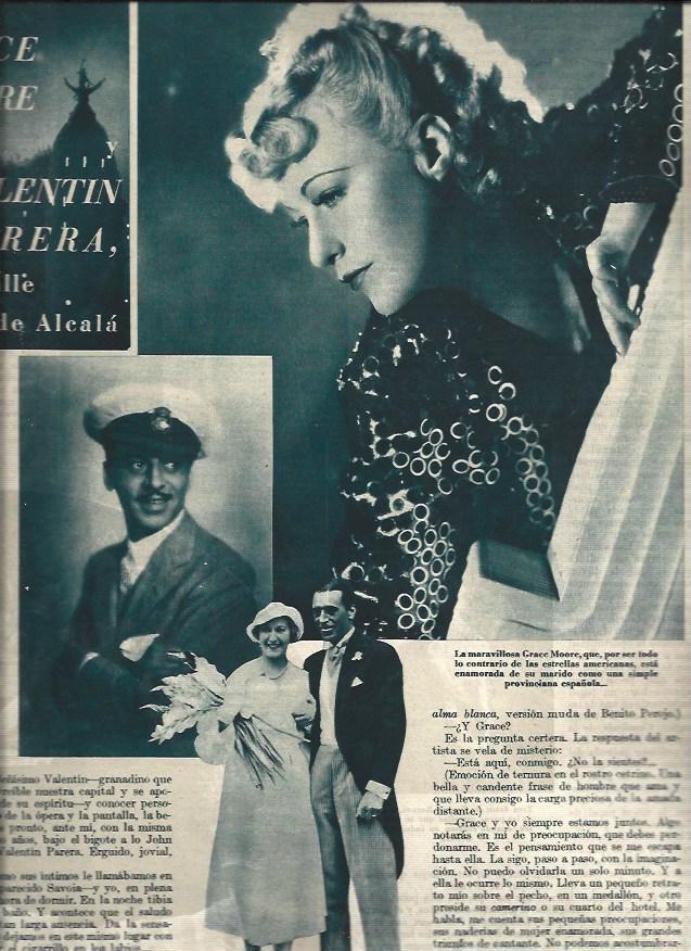 LAMINA 31395: Grace Moore y Valentin Parera