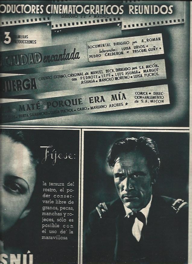 LAMINA 31237: Luis Trenker y publicidad de Visnu