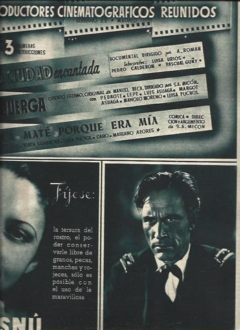 LAMINA 31237: Luis Trenker y publicidad de Visnu
