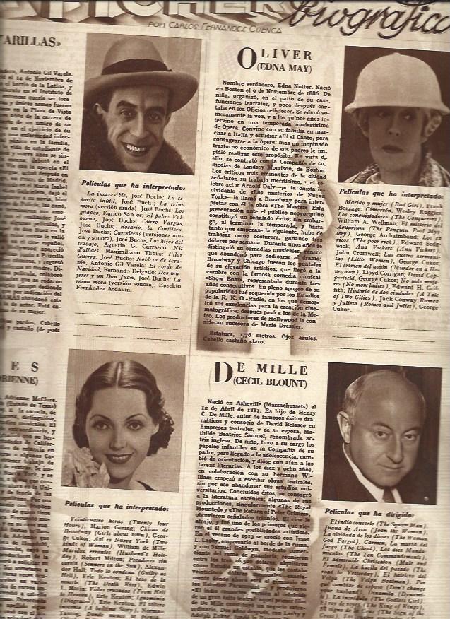 LAMINA 31238: Varillas, Edna May Oliver, Adrienne Ames y Cecil Blount de Mille