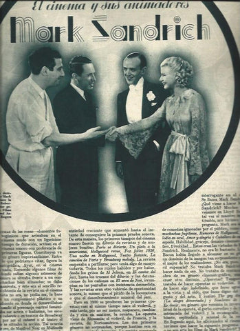 LAMINA 31248: Max Sandrich con Roberto Trillo, Fred Astaire y Ginger Rogers