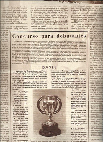 LAMINA 31250: Bases del Concurso para debutantes