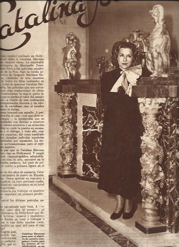 LAMINA 31233: Catalina Barcenas en su casa de Madrid