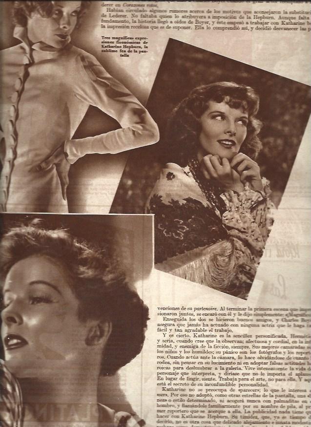 LAMINA 31232: Varias imágenes de Katherine Hepburn