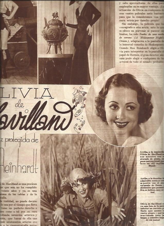 LAMINA 31210: Olivia de Havilland en varias peliculas