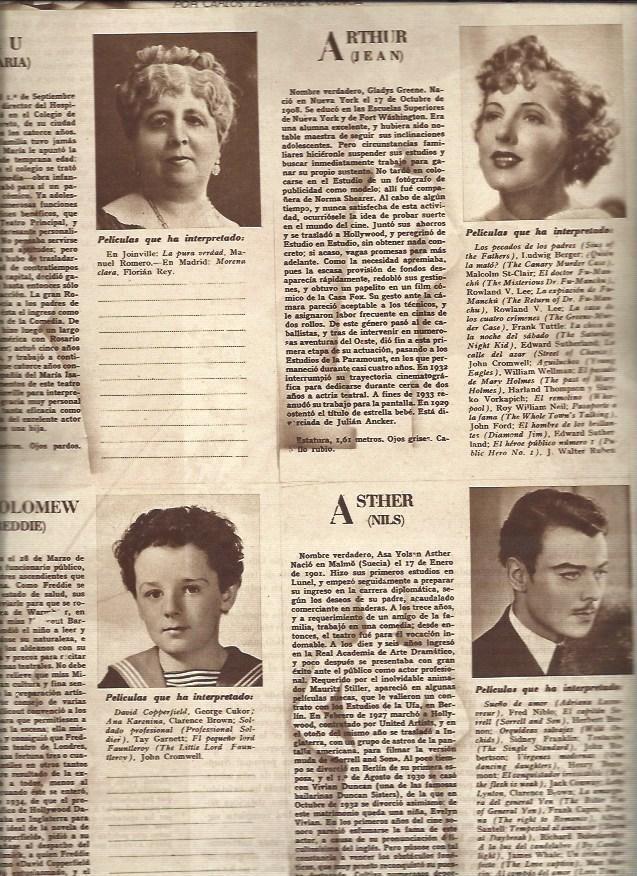 LAMINA 31211: Maria Bru, Jean Arthur, Freddie Bartholomew y Nils Asther