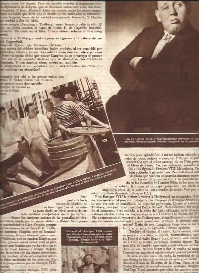 LAMINA 31223: Charles Laughton en varias peliculas
