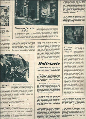 LAMINA 31220: Noticiario del numero 86 de la revista Cinegramas