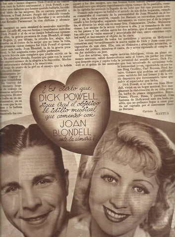 LAMINA 31262:  Dick Powell y Joan Blondell
