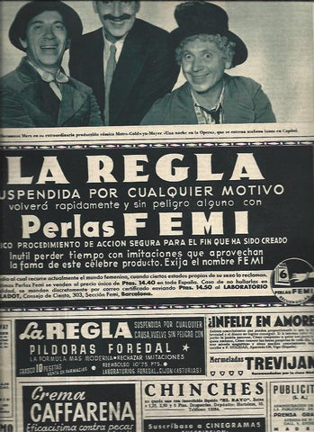 LAMINA 31296: Los hermanos Marx en foto de estudio