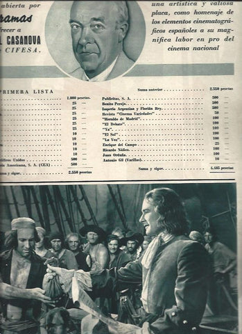 LAMINA 31307: Lista de suscripcion y escena de El Capitan Blood