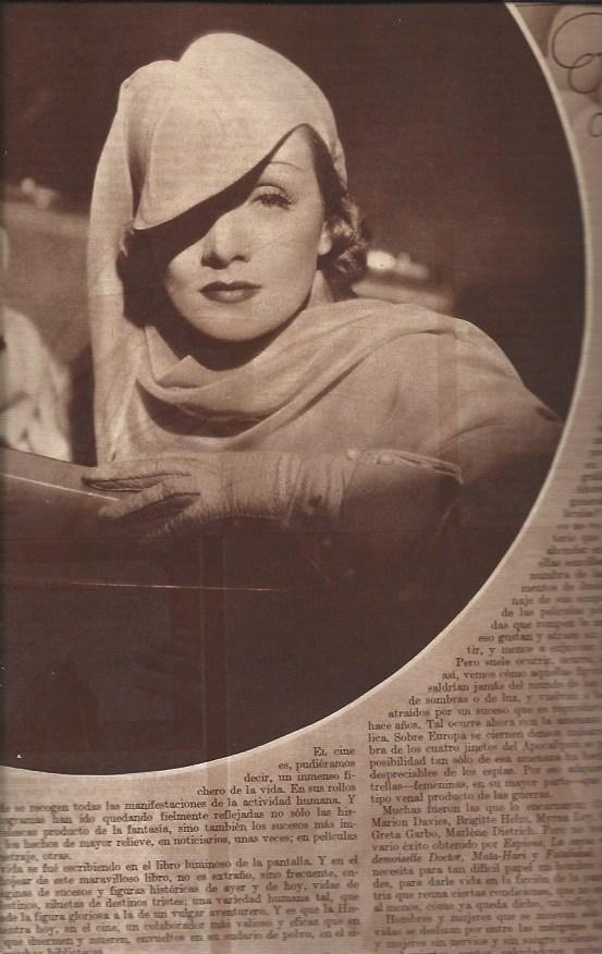 LAMINA 31308: Marlene Dietrich en coche