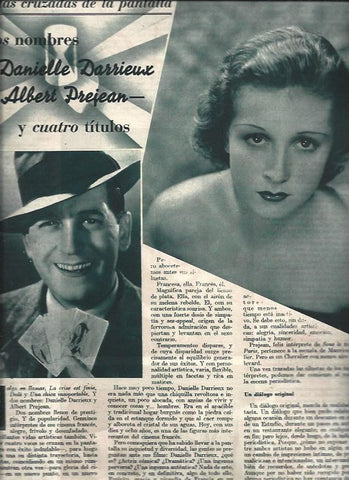 LAMINA 31310: Danielle Darrieux y Albert Prejean