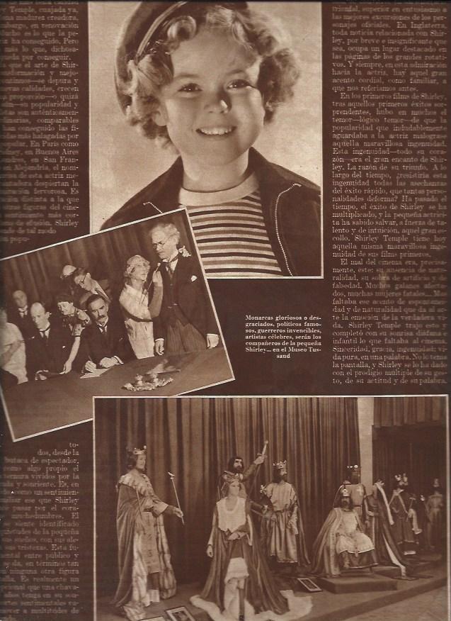 LAMINA 31271: Shirley Temple en el Museo Tussaud de Londres