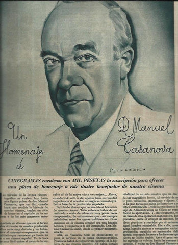 LAMINA 31273: Homenaje a Manuel Casanova