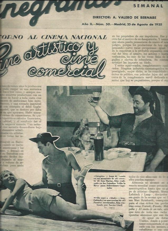 LAMINA 30692: Chispita y Juan de Landa en El secreto de Ana Maria