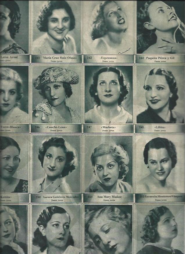 LAMINA 30696: Concurso de Fotogenia, numeros del 241 al 256