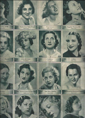LAMINA 30696: Concurso de Fotogenia, numeros del 241 al 256