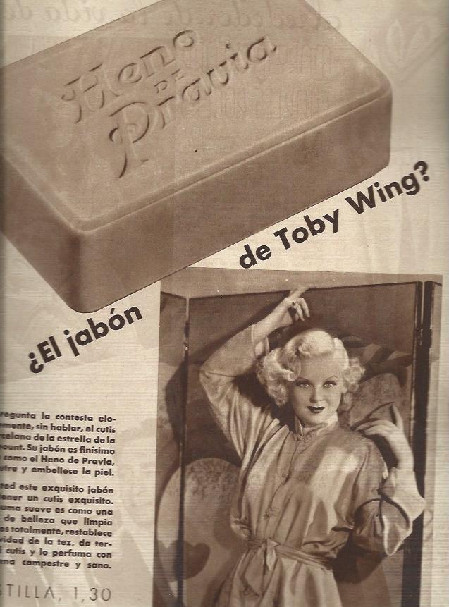 LAMINA 30697: Publicidad de Heno de Pravia con Toby Wing