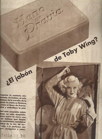 LAMINA 30697: Publicidad de Heno de Pravia con Toby Wing