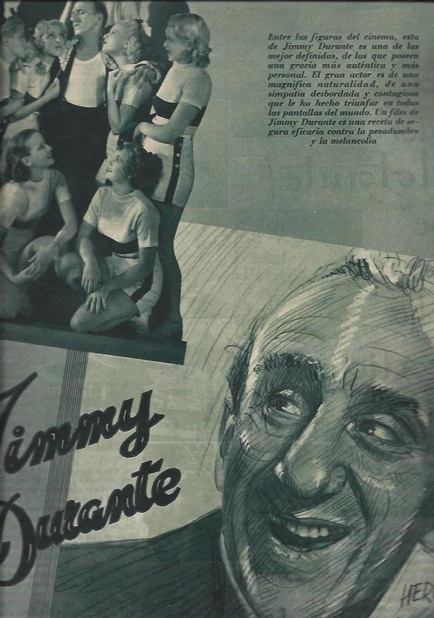 LAMINA 30706: Jimmy Durante, por Herreros