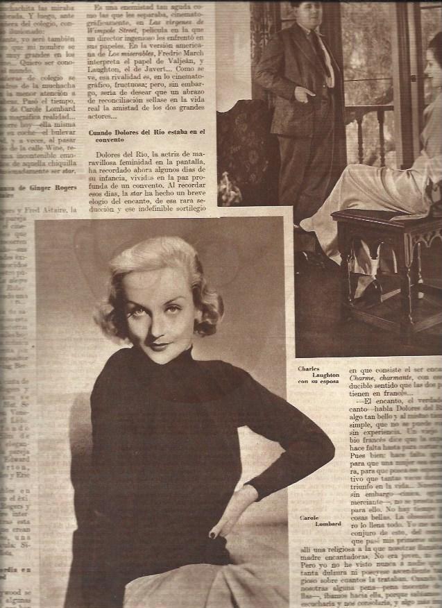 LAMINA 30683: Carole Lombard y Charles Laughton con su esposa