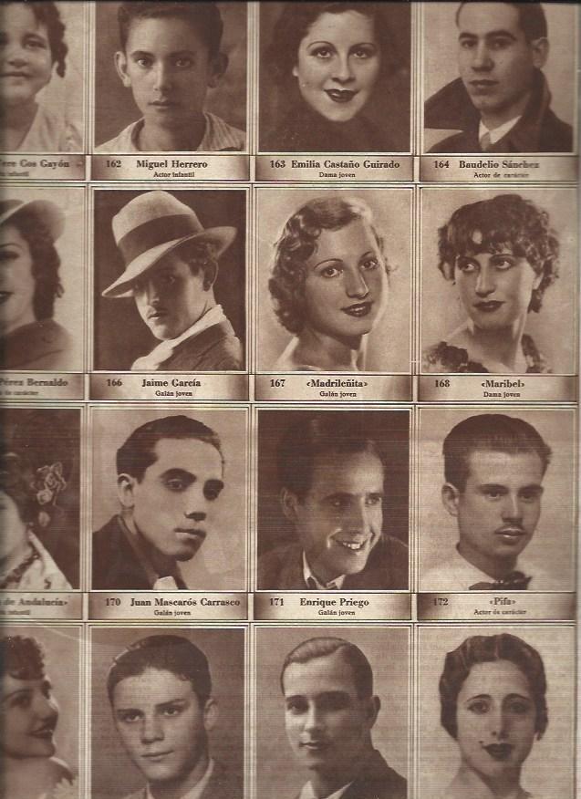 LAMINA 30656: Concurso de Fotogenia, numeros 161 al 176
