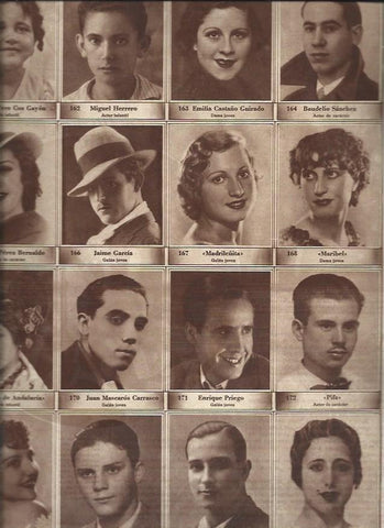 LAMINA 30656: Concurso de Fotogenia, numeros 161 al 176
