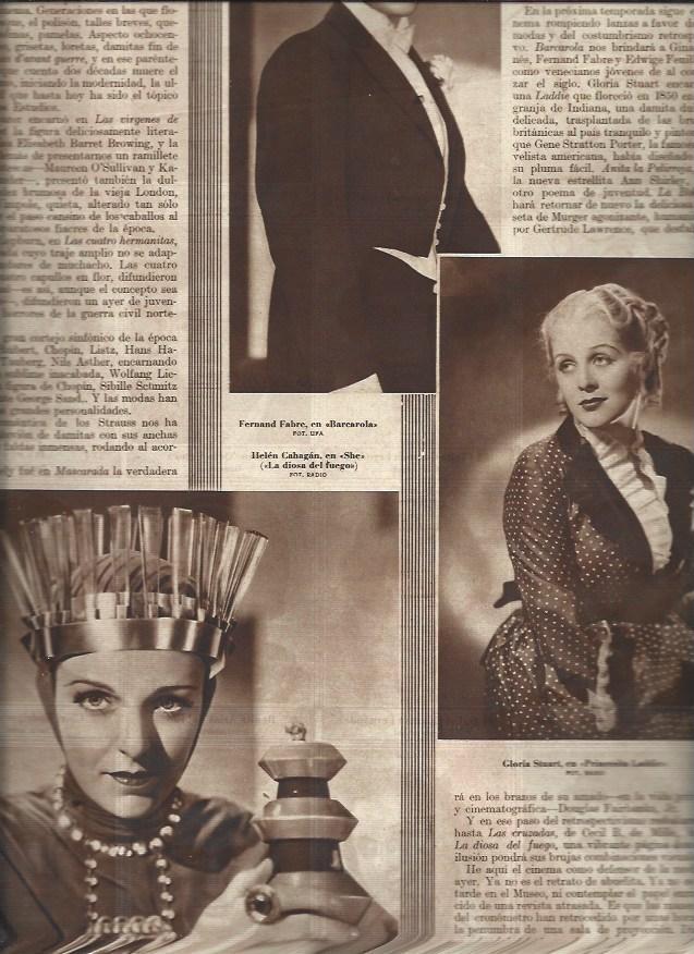 LAMINA 30662: Gloria Stuart, Fernand Fabre y Helen Cahagan