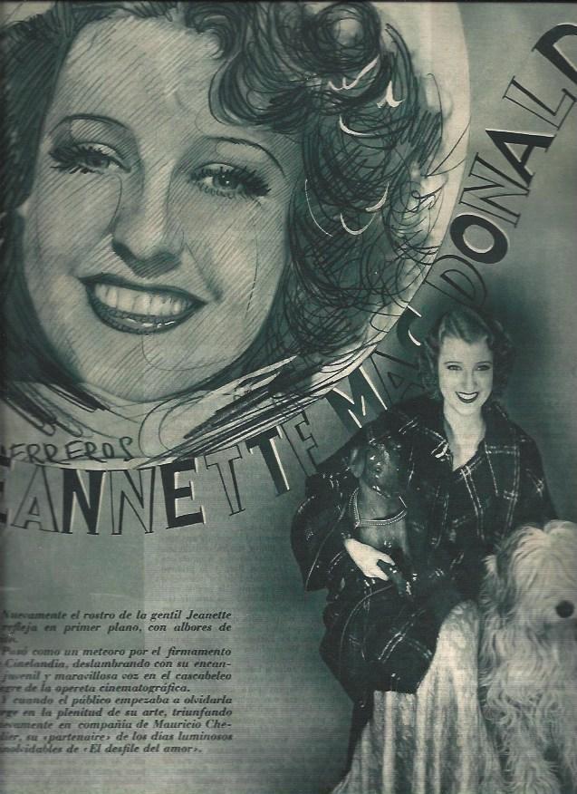 LAMINA 30663: Jeannette Macdonald, por Herreros