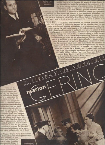 LAMINA 30669: Marion Gering, realizador de cine