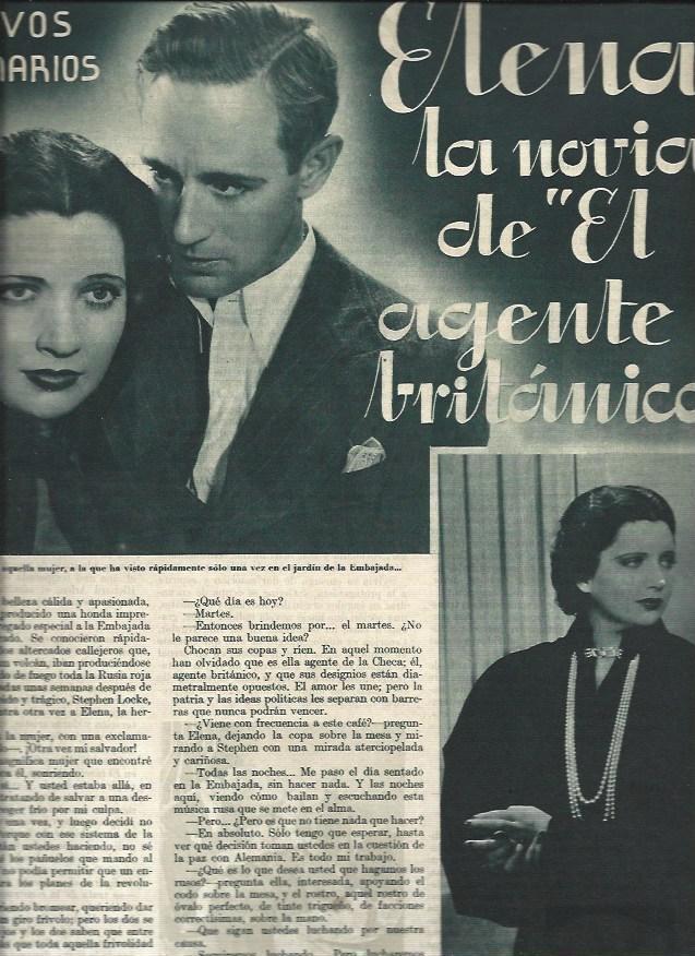 LAMINA 30671: Escena de El agente britanico