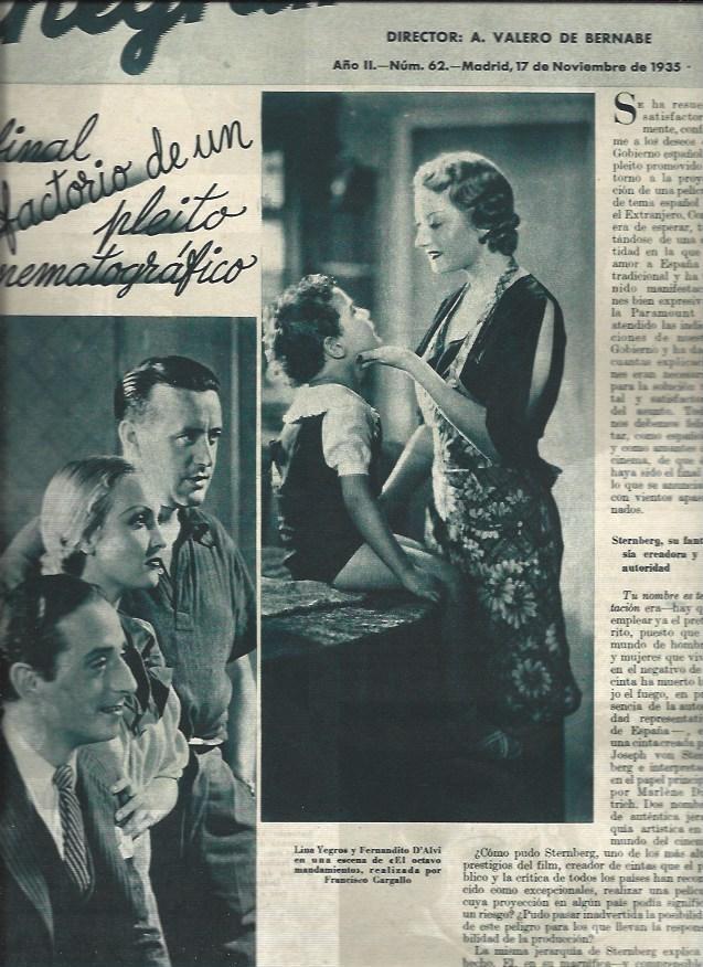 LAMINA 30745: Escenas de El octavo mandamiento y El malvado Carabel