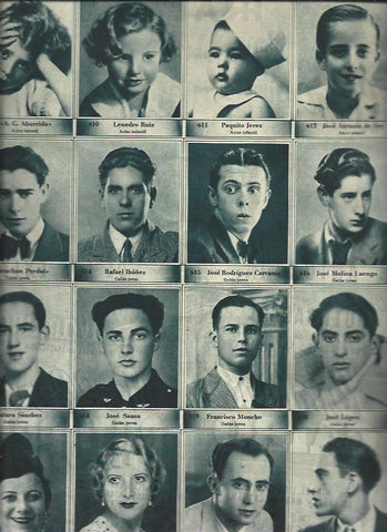 LAMINA 30749: Concurso de Fotogenia, nuemros 609 al 624