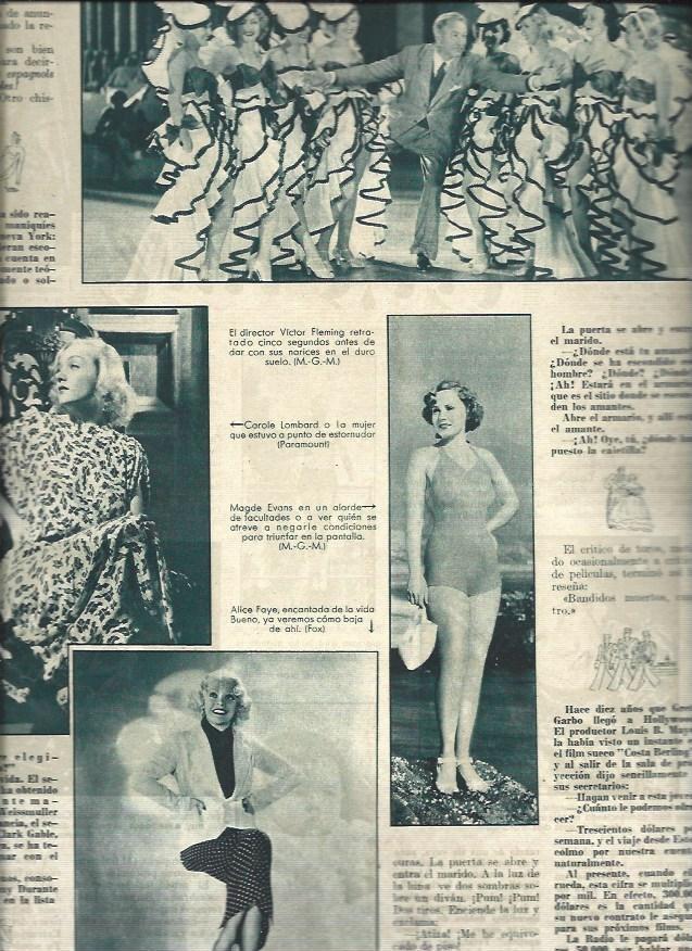 LAMINA 30750: Alice Faye, Carole Lombard y Madge Evans