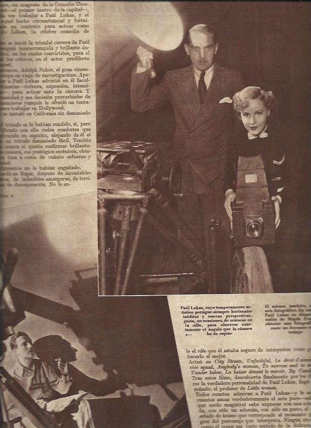 LAMINA 30752: Paul Lukas y Madge Evans