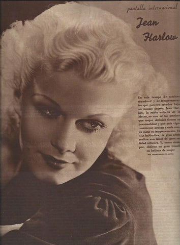 LAMINA 30753: Jean Harlow en foto de estudio